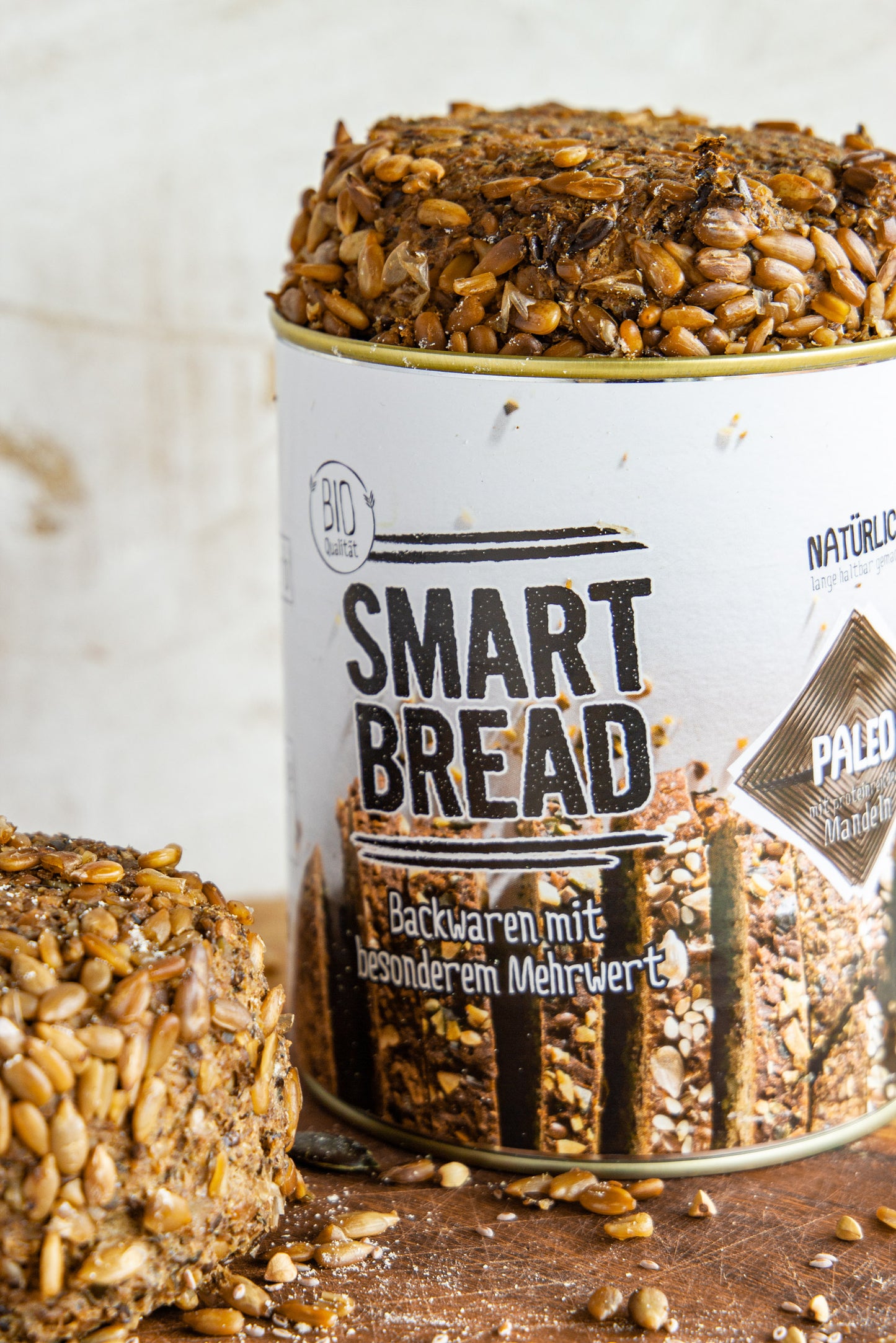 SmartBread Paleo Mandel 500g – länger haltbar in der Dose